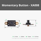 Momentary Button Module with 2Pin SH1.0 Connector (1PCS)