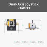 Dual-Axis Joystick Module with 3Pin SH1.0 Connectors (1PCS)