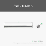 D3 Edelstahl-Passstift