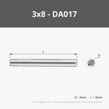 D3 Edelstahl-Passstift