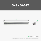 D5 Edelstahl-Passstift