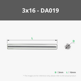 D3 Edelstahl-Passstift