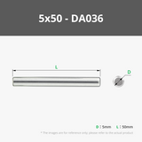 D5 Edelstahl-Passstift