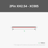 100mm Wire with 2Pin XH2.54 Connectors (2PCS)