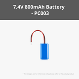 14500 7.4V 800mAh Li-ion Battery (1PCS)
