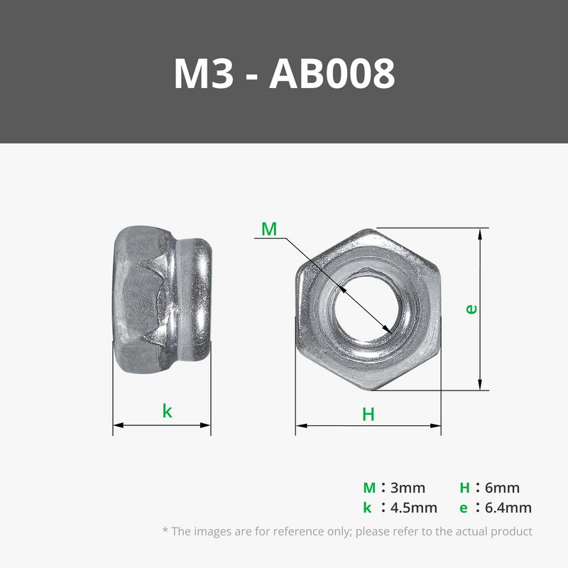 M3-M6 Self Locking Hex Nut
