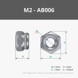 M3-M6 Self Locking Hex Nut