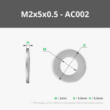 M2-M3 Carbon Steel Flat Washer