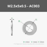 M2-M3 Carbon Steel Flat Washer
