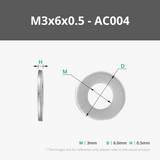 M2-M3 Carbon Steel Flat Washer