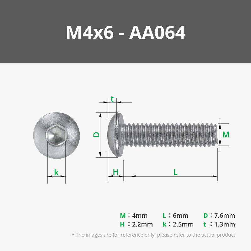 M4-Halbrundkopf-Maschinenschrauben (BHCS)
