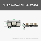 SH1.0 to Dual SH1.0 Adapter (2PCS)