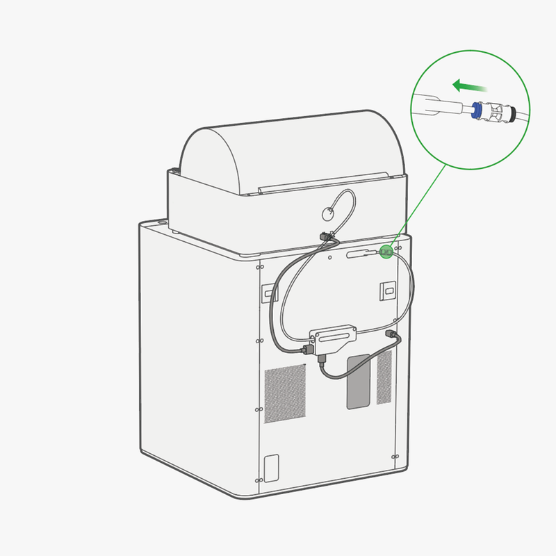 Connettore per tubo in PTFE